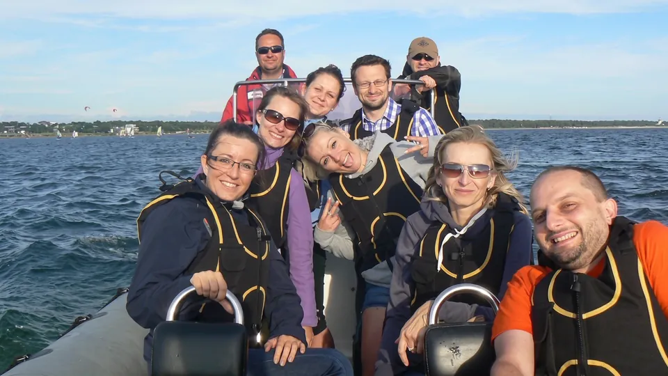 Motorboat hire for a group, Sopot