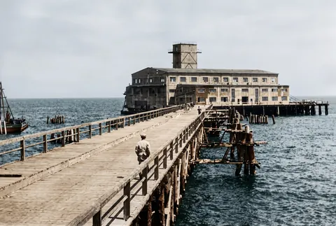 The Babie Doły Torpedo Station in Gdynia from the Second World War