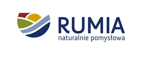 Logo miasta Rumia z hasłem „naturalnie pomysłowa”